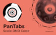 design a scale dna code symbol logo of your handpan pantam