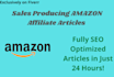 write sales producing amazon affiliate articles