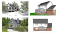 model exterior and interior by using sketchup or revit