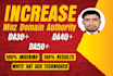 increase moz da of your website