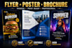 create modern flyer poster and brochure design for your business