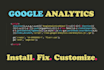add or fix google analytics code on your site