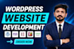 create wordpress website design and development