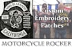 do custom embroidered biker patches rockers with shipping