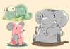 create animals cartoon illustration