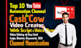 create youtube automation channel and automated videos