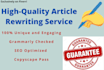 rewrite your articles, blogs, and contents