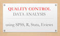 offer data analysis in quality control using r, spss, stata