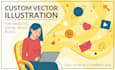 create custom vector illustrations for websites and brands