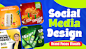 design social media post, instagram post, facebook ads design