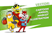 create character mascot animal, character mascot logo design