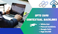 build high da dofollow contextual backlinks for SEO and google ranking