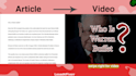 professionally convert article or blog to a stunning video