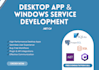 develop c sharp dot net desktop application and windows software