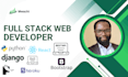 create dynamic web apps  using django, flask and react