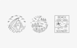 design a simple monoline illustration