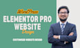 design eye catching elementor pro website