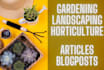 write gardening articles and blog posts