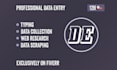 do accurate data entry, data mining, web research