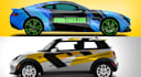 create professional car wrap and mockup for your vehicle