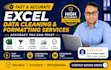 do excel data cleaning, deduping, merging and formatting