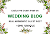 publish high quality guest post on wedding blog