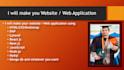 make your website, web application using HTML php laravel js ruby python c