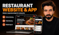 design restaurant website with online food ordering and table booking mobile app