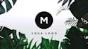 create nature tropical logo reveal