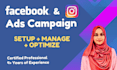 set up and manage facebook and instagram ads campaign