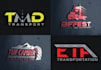 do logistic transport trucking transportation logo