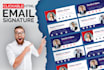 make a clickable HTML email signature for gmail, outlook