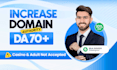 increase domain authority moz da 70 plus quickly