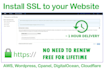 install SSL certificate https on AWS or any webserver or fix issues