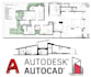 draw architecture 2d plan and section in autocad