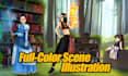create fantasy game key art and illustrated covers