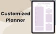 design personalized calendar template