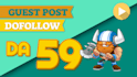 provide a backlink on my general website da 59