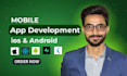 create react native mobile app as react developer