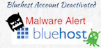 reinstate blocked website due to malware on bluehost, siteground etc