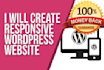 create wordpress website or business website within 12 hours