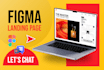 design high converting figma landing page, web UI in figma