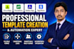 create docusign, pandadoc, signnow templates and automation