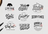 design customized typography and lettering logo