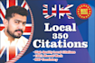 do 350 UK local citations local listings local seo