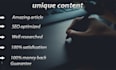 write unique and amazing SEO friendly article