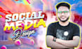 design linkedin cover, instagram carousel, facebook cover