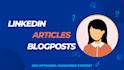write professional linkedin articles