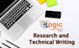 do technical writing and research