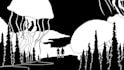 create hand drawn monochrome line art animated music video